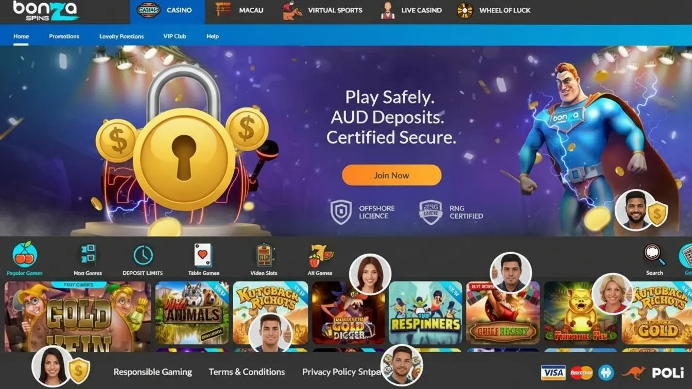 Secure Australian casino with encryption and licensing